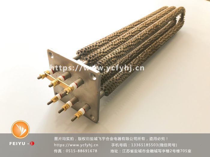 方形法蘭翅片加熱管實拍照片，盜用必究